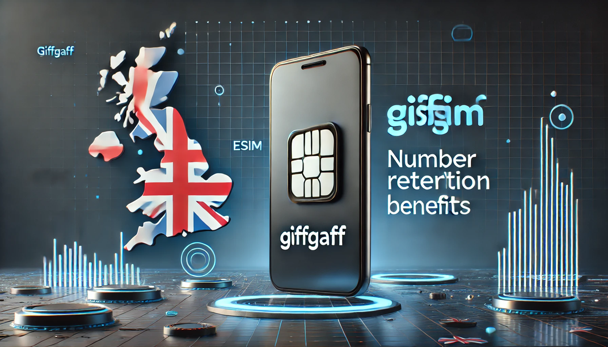 英国Giffgaff电话卡,高性价比保号+eSIM支持